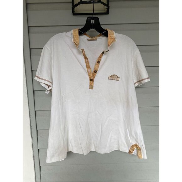 DONNAVVENTURA BY ALVIERO MARTINI 1A CLASSE White Polo Size Medium*, MSRP $191 - Picture 11 of 16